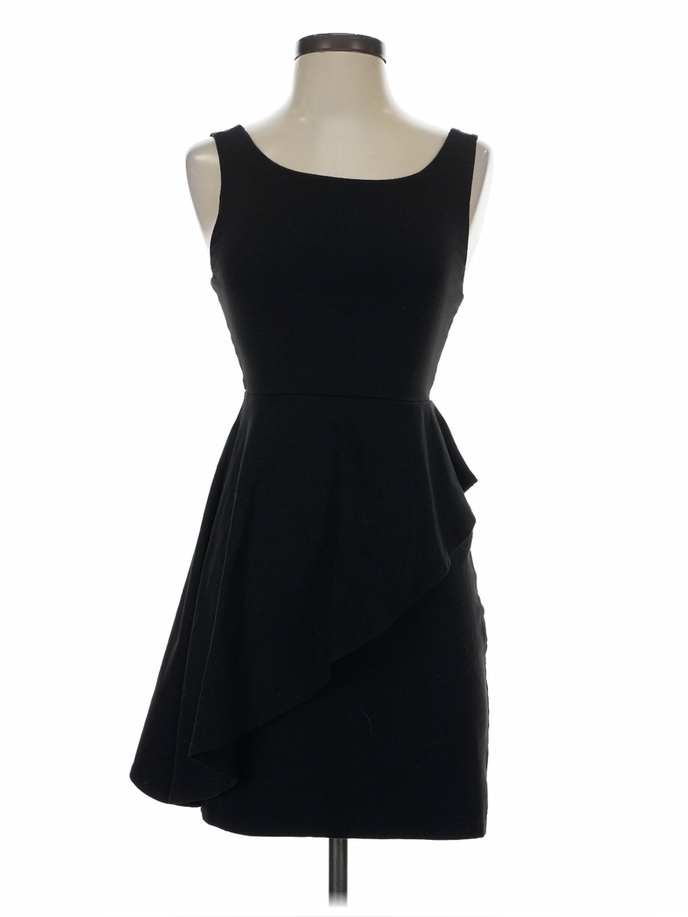 Susana Monaco Cocktail Sleevless Layered Hem Black Size XS EUC